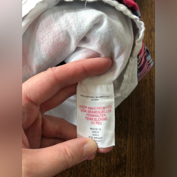 Mini Boden Girls 3-4Y Pink/Blue/White Mini Jumper w/Buttoned Pockets & Straps - Picture 9 of 12